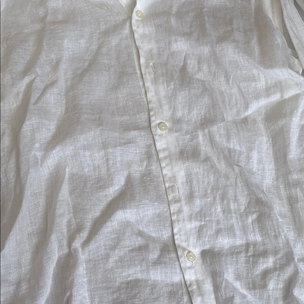 Club Room White Casual Button Down Shirt Classic Style - Picture 3 of 3